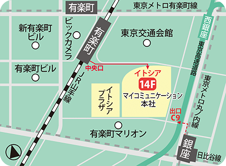 東京本社地図